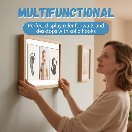 Kit Completo de Huellas para Bebés y Mascotas 4 Piezas – Almohadilla de Tinta Sin Tinta, Limpia y Segura para Huellas Memorables, Sin Burbujas ni Manchas, Incluye 16 Tarjetas Blancas (Negro Ópaco)